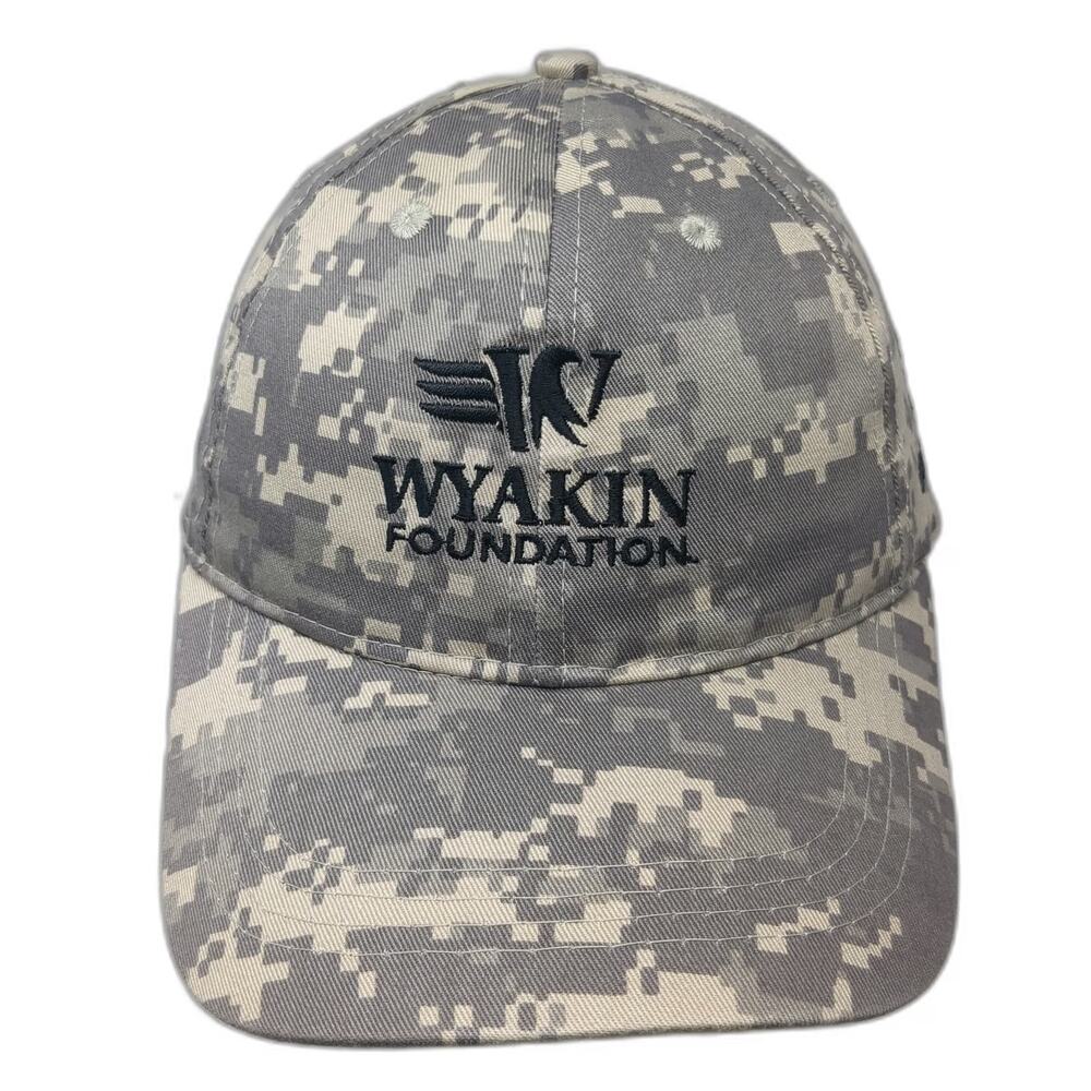 AMC Baseball Cap Gray Digital Camo Wyakin Foundation Meritor OSFM Hat 6-Panel